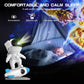 "Rocket Astronaut Galaxy Projector Night Light Lamp And 13 Film Pieces Sky Projector 360° Rotate Planetarium For Kids Bedroom