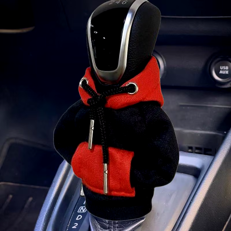 Universal Gear Shift Hoodie Cover - Gear Handle Decoration for Manual & Automatic Cars